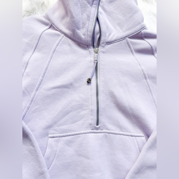 Lululemon Sweats Scuba Oversized Funnel Neck Half-Zip Lavender Dew XS / nwot - Picture 3 of 5